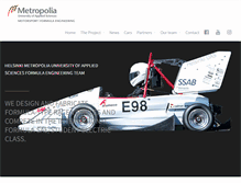 Tablet Screenshot of metropolia-motorsport.fi